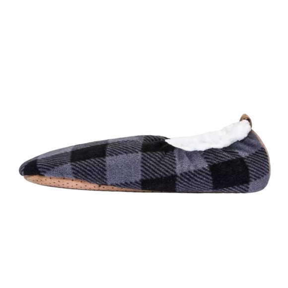 NWT, Men’s Fuzzy Babba Slipper socks, Sz L/XL(Shoe Size 10-12), Grey/Blk - Picture 4 of 7